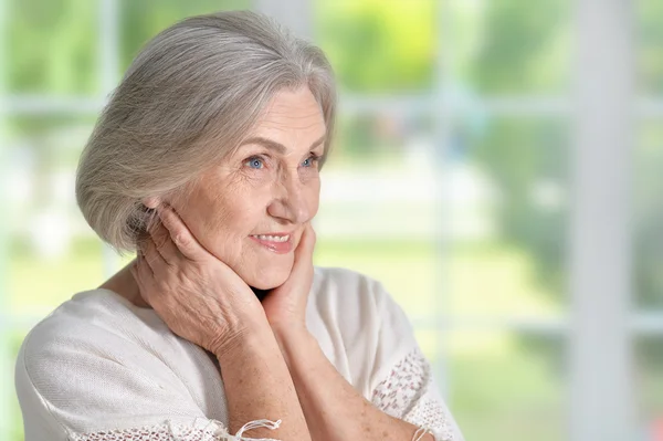 Senior woman portrait — Stock Photo, Image