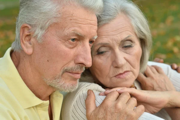 Sad senior couple — Stock Photo, Image