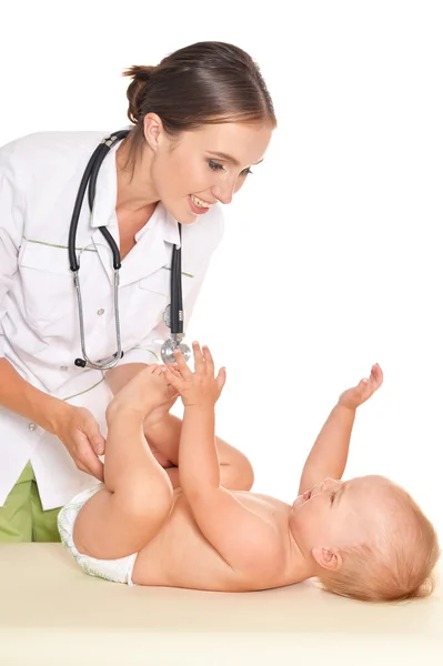 Médecin avec enfant à l'hôpital — Photo