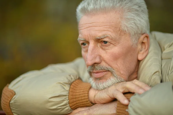 Senior man thinking — Stock Photo, Image