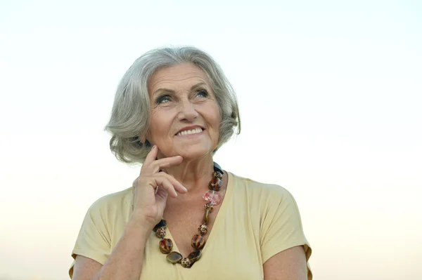 Portrait of a beautiful senior woman — Stock Photo, Image