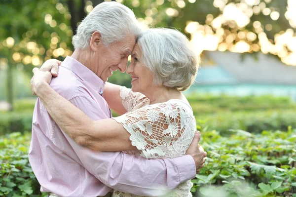 Porträtt av äldre par — Stockfoto