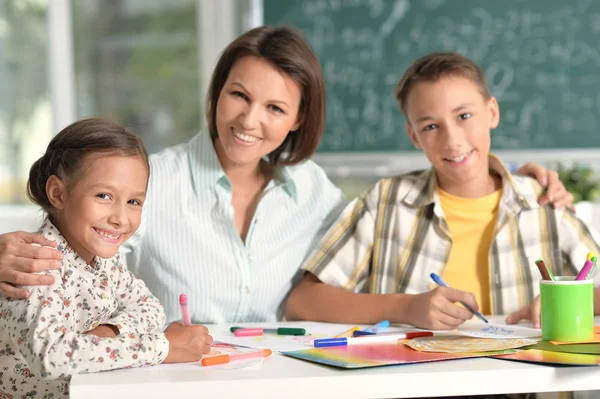 Children at school in the classroom — Stock Photo, Image