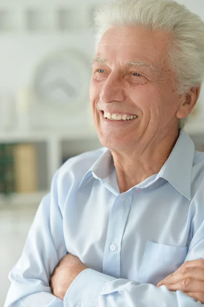 Senior man at home — Stock Photo, Image