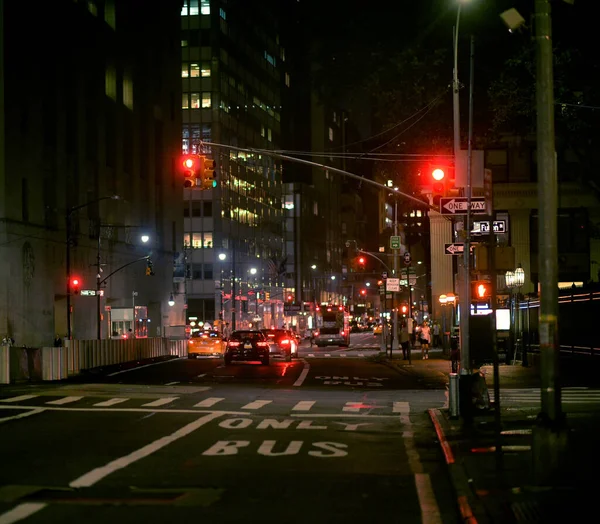 Evening Street Scene New York City — Stock Photo, Image