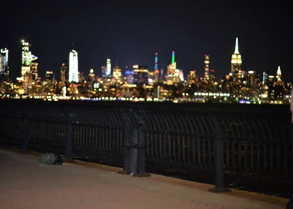 Beautiful City Skyline Night Usa — Stock Photo, Image