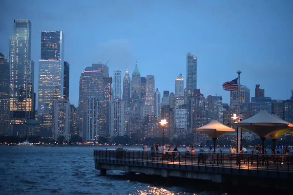 New Yorks Stadssiluett Förenta Staterna — Stockfoto