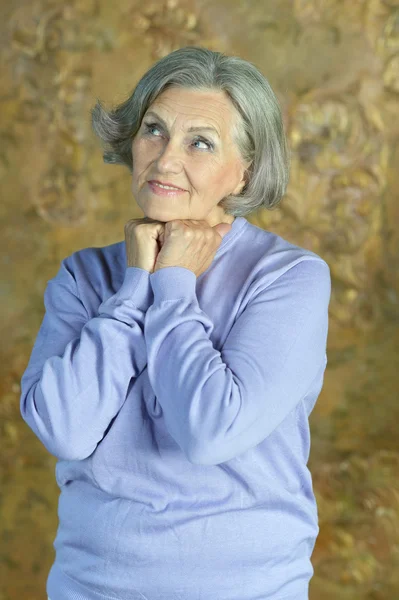 Smiling senior woman — Stock Photo, Image