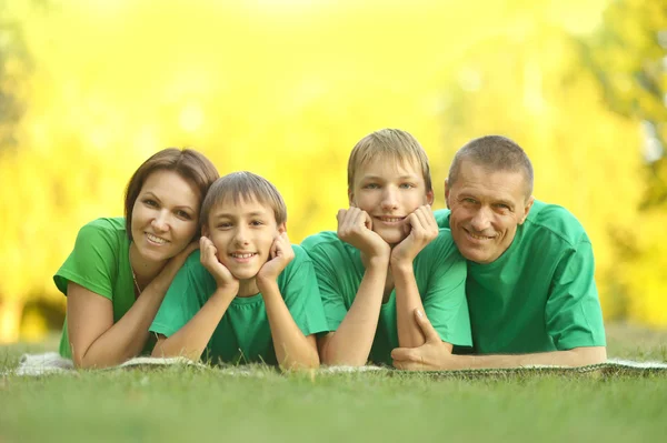 Aile içinde yeşil Formalar — Stok fotoğraf