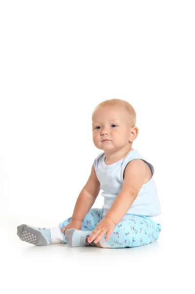 Baby boy sitting — Stock Photo, Image