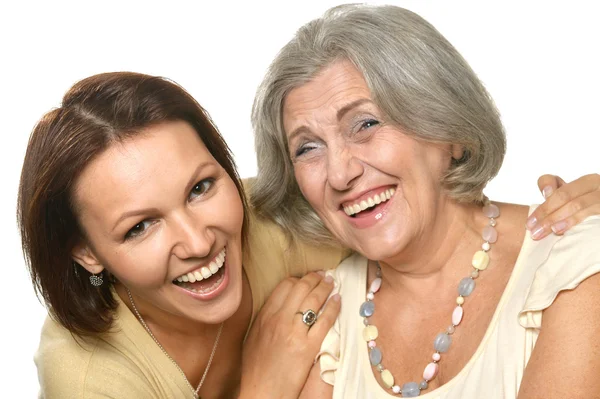 Hija riendo con su madre — Foto de Stock