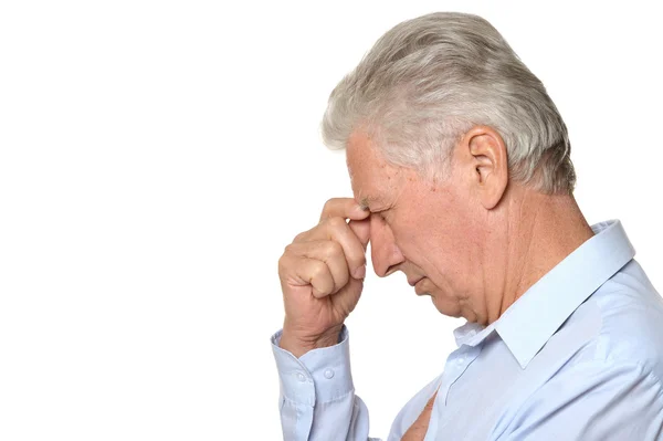 Thoughtful senior man — Stock Photo, Image