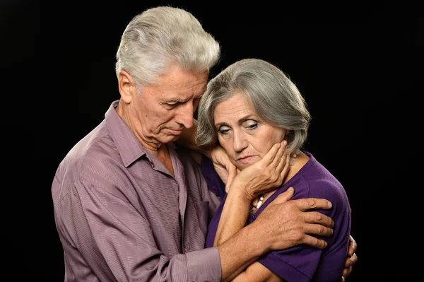 Triste pareja de ancianos — Foto de Stock