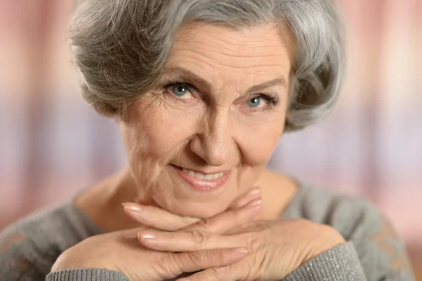 Senior woman portrait — Stock Photo, Image