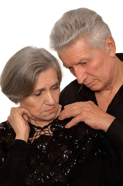 Triste pareja de ancianos — Foto de Stock