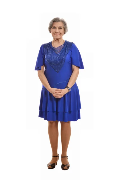 Portrait of smiling senior woman — Stock Photo, Image