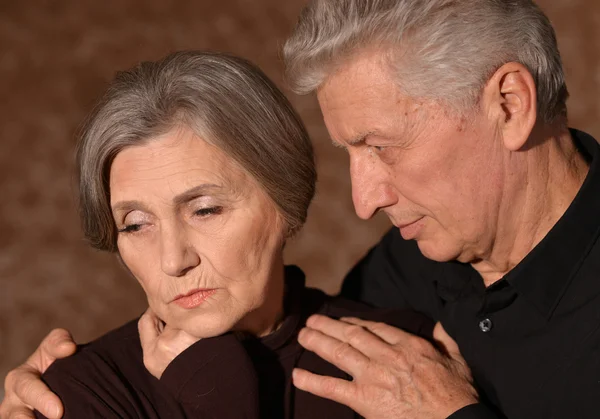 Sad Senior couple — Stock Photo, Image