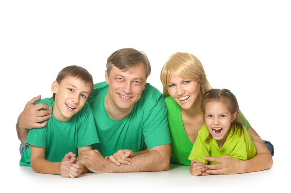 Schattig en gelukkige familie — Stockfoto