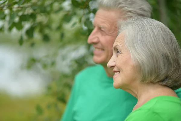 Senior couple  outdoors — Stock Photo, Image