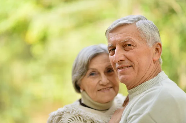 Senior couple outdoors — Stock Photo, Image