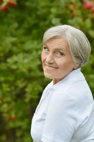 Nice smiling old woman — Stock Photo, Image