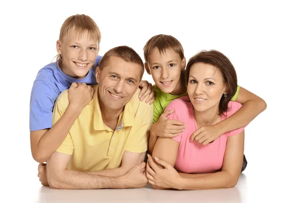 Niedliche Familie — Stockfoto