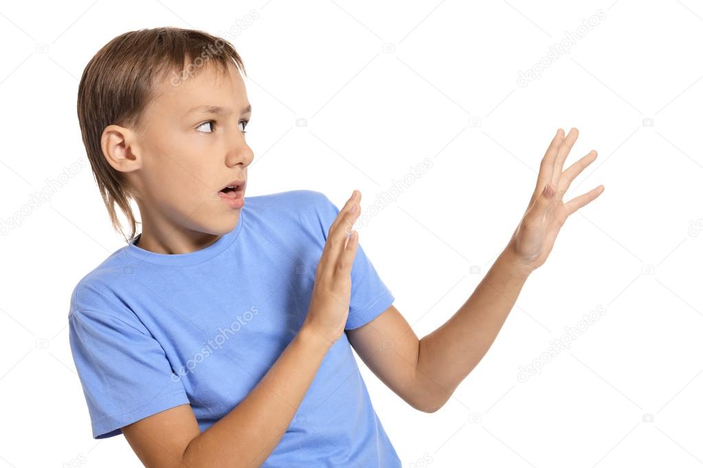 Teenager scared Stock Photo by ©aletia 54460561