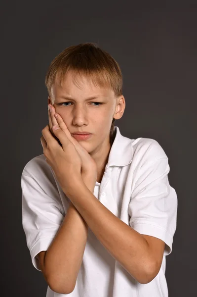 Teenage sick boy — Stock Photo, Image