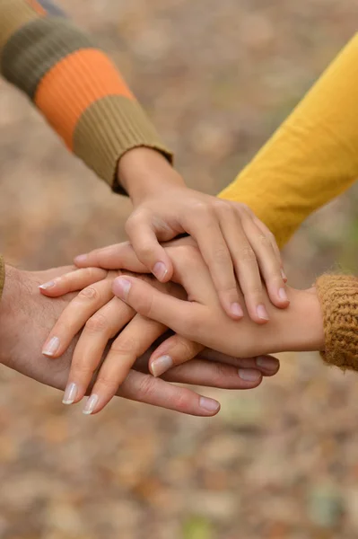 Ruce držel pohromadě — Stock fotografie