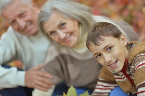 Grandparents and grandson — Stock Photo, Image