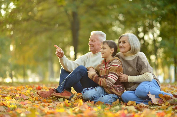 Grand-parents et Granson — Photo