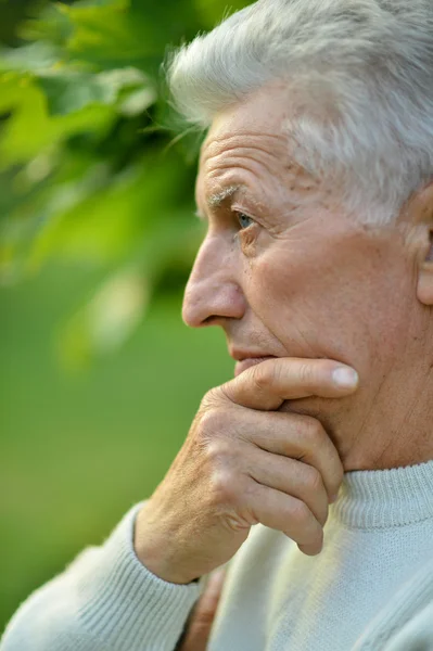 Senior man thinking — Stock Photo, Image