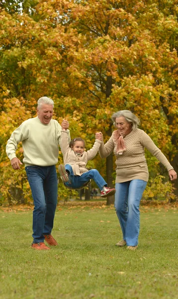 Grandparents and grandchild — Stock Photo, Image