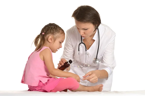 Medic with small patient Stock Picture