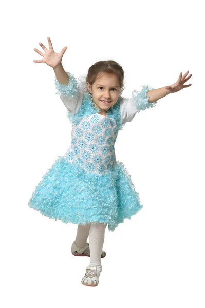 Happy little girl dancing — Stock Photo, Image