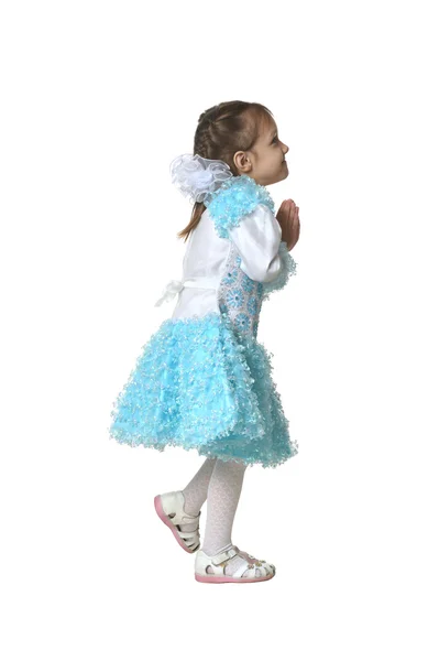 Happy little girl dancing — Stock Photo, Image