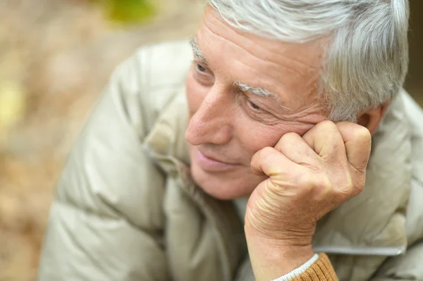Senior man thinking — Stock Photo, Image