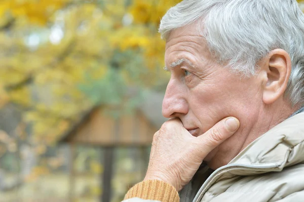 年配の男性人の思考 — ストック写真