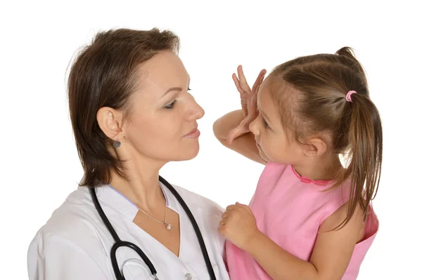医師と小さな女の子 — ストック写真