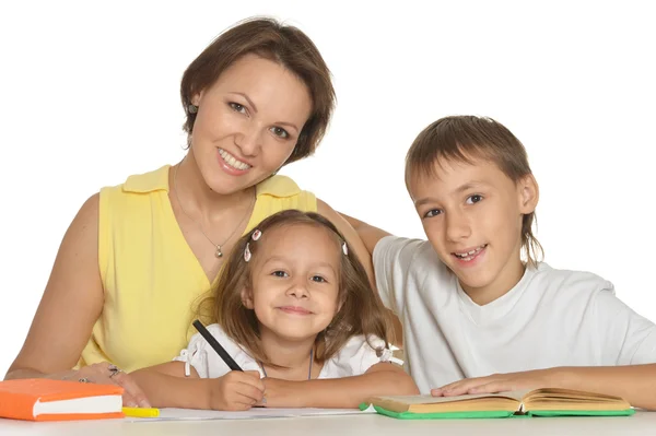 Helping with homework — Stock Photo, Image