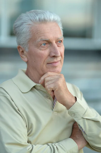 Senior man thinking — Stock Photo, Image