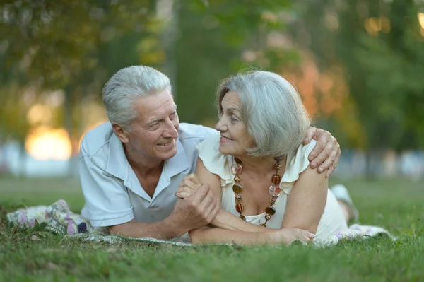 Feliz pareja de ancianos —  Fotos de Stock