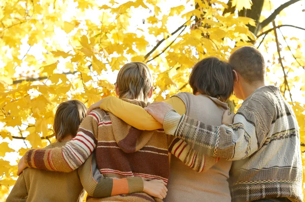 Familie in het park — Stockfoto