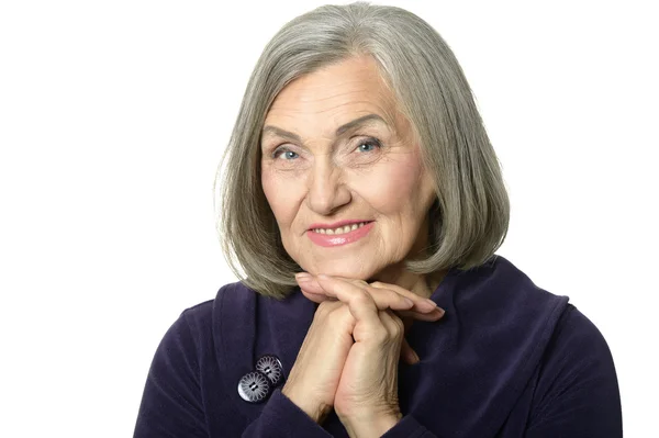 Senior woman portrait — Stock Photo, Image