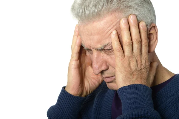 Sad senior man — Stock Photo, Image