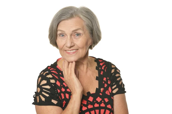 Smiling senior woman — Stock Photo, Image