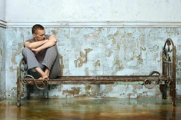 Man  in prison — Stock Photo, Image