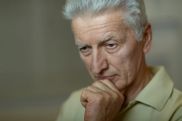 Senior man thinking — Stock Photo, Image