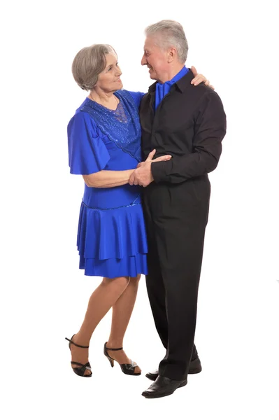 Elegant elderly couple dancing — Stock Photo, Image