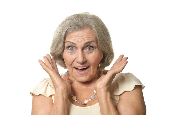 Surprised Older woman — Stock Photo, Image